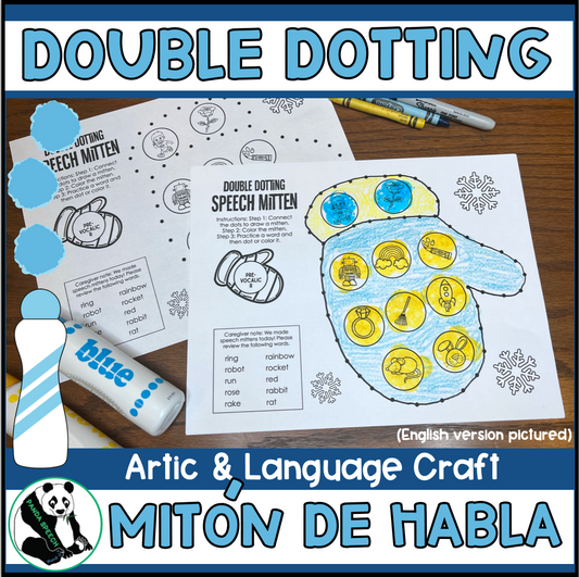 Mitón de Habla~ Speech Therapy Art Activity in Spanish