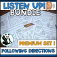 Premium Listen Up Following Directions Worksheets #1 LIMITED TIME OFFER