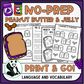 Peanut Butter & Jellly No Prep Language Pack (Quick pack!)