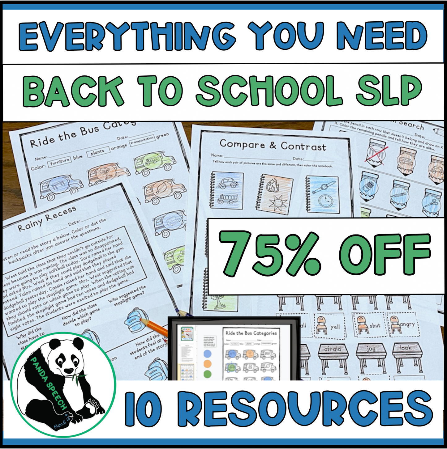 Everything you need for Back to School SLP