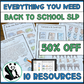 Everything you need for Back to School SLP