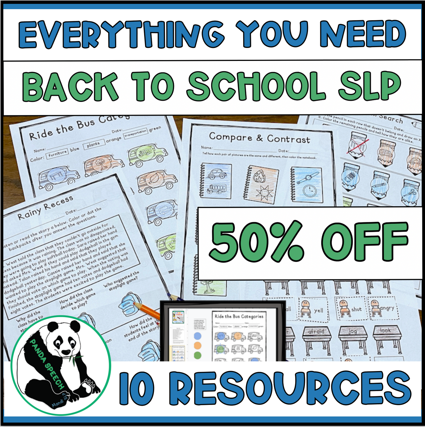 Everything you need for Back to School SLP
