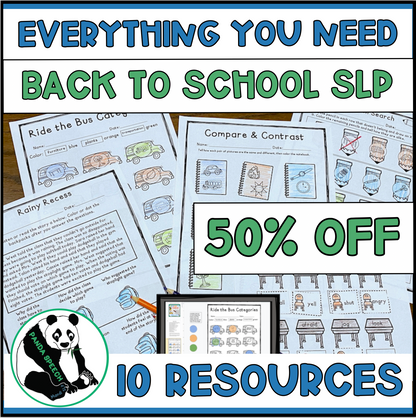 Everything you need for Back to School SLP