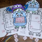Speech Monster Gobblers for Speech Therapy ~ Articulation and Language No Prep One Page Craft