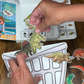 Felt Story Companion Set for Time to Rest T-REX~ Felt dinosaurs and basket (from book)