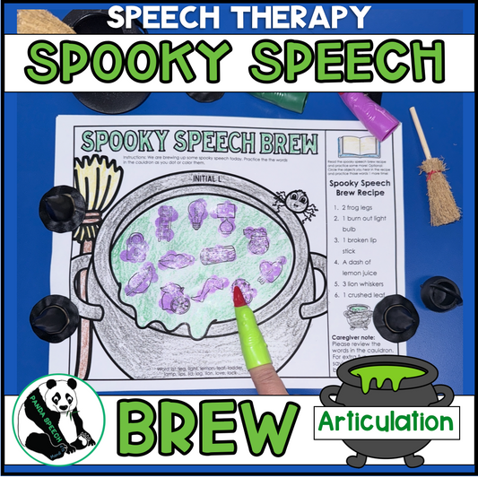 Spooky Speech Brew ~ Articulation Speech Therapy Activity