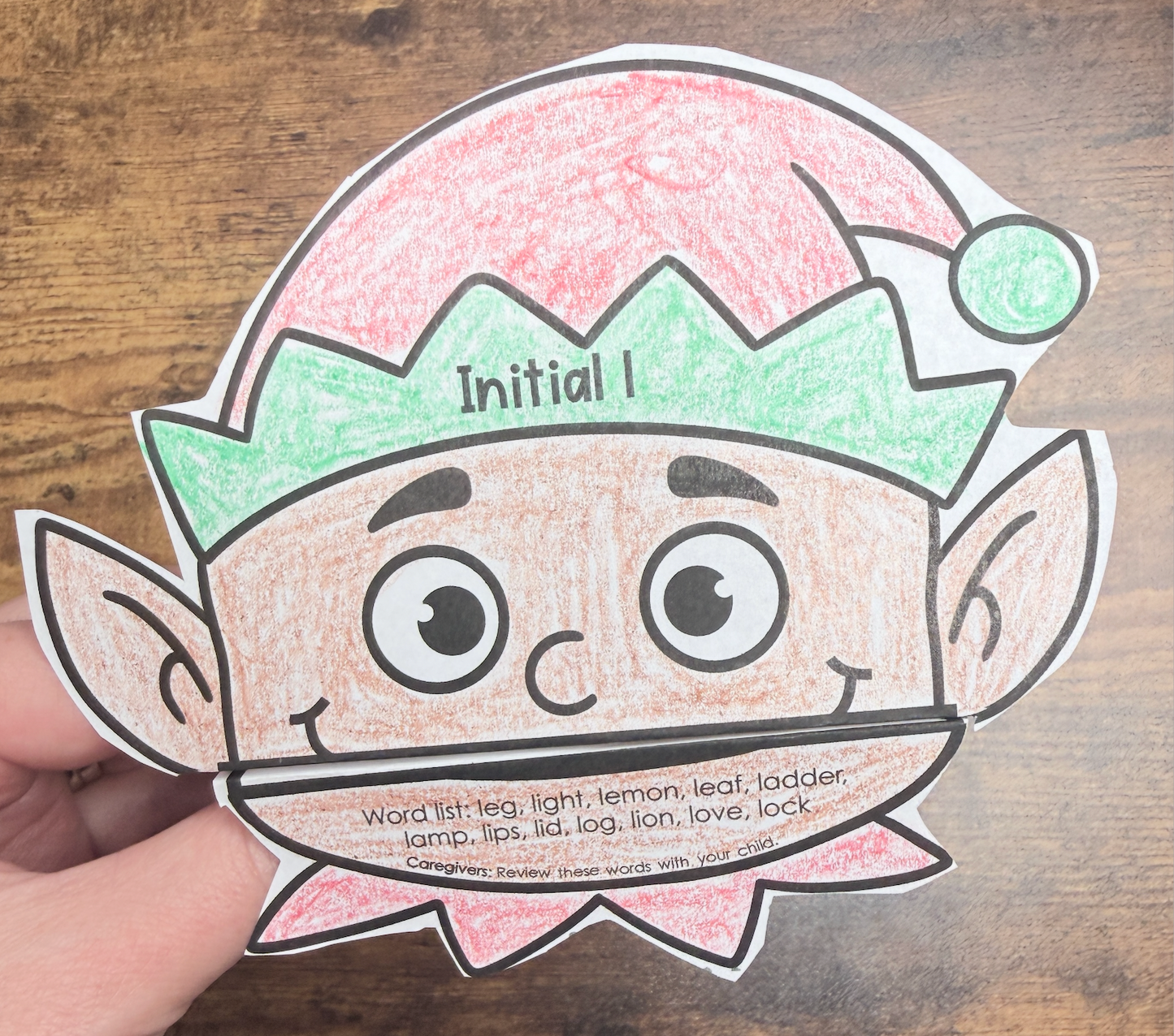 Elf Gobblers for Speech Therapy ~ Articulation and Language No Prep One Page Craft (Copy)