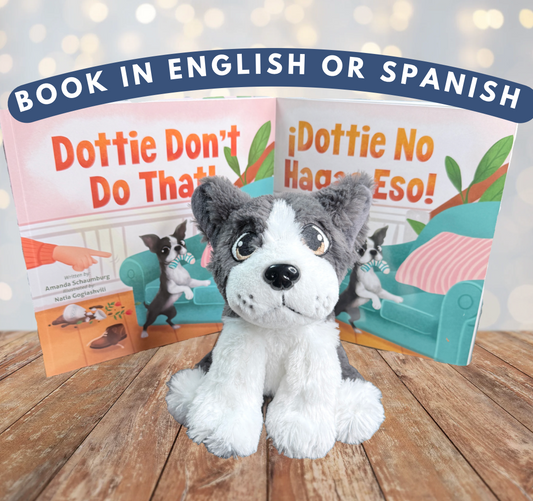 Book Buddy Combo for Dottie Don't Do That! and Dottie Plush