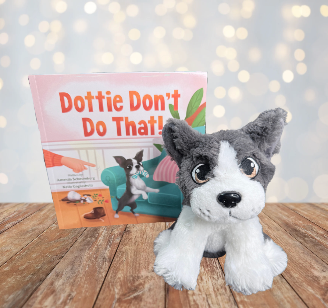 Book Buddy Combo for Dottie Don't Do That! and Dottie Plush