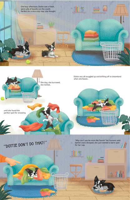 Dottie Don't Do That ~ Picture Story Book in English or Spanish