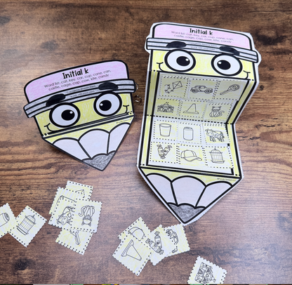 Pencil Gobblers for Speech Therapy ~ Articulation and Language No Prep One Page Craft