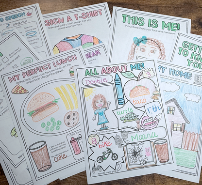 Getting to Know You in Speech Therapy ~ Print & Go