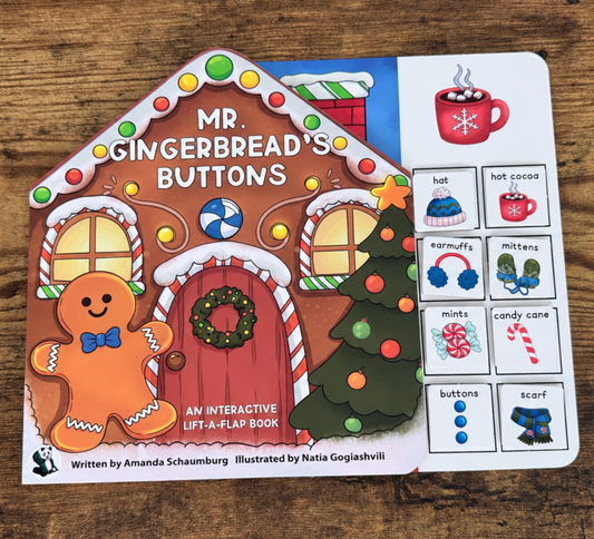 Mr. Gingerbread's Buttons ~ Lift a Flap Board Book