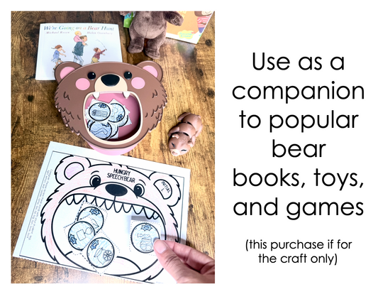Hungry Bear Speech ~ One Page Speech and Language Craft