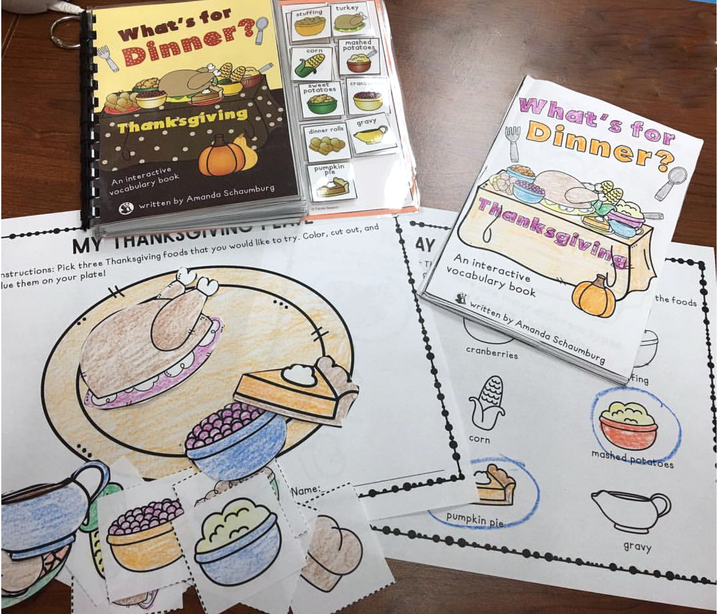 What's For Dinner? An Interactive book and carft with BOOM Card Book Option (PRINT & MAKE BOOK)