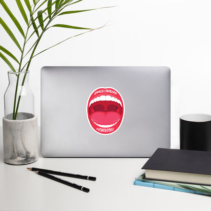 Speech Language Pathologist Mouth Sticker