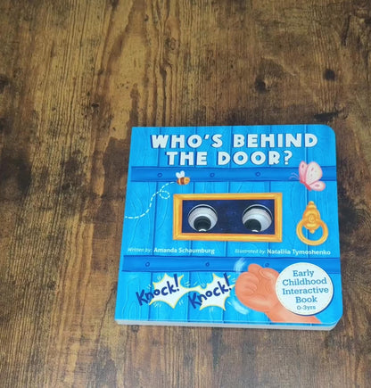 Limited Release: Knock Knock! Who's Behind the Door?  ~ Interactive Board Book for Babies and Toddlers