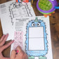 Speech Monster Gobblers for Speech Therapy ~ Articulation and Language No Prep One Page Craft