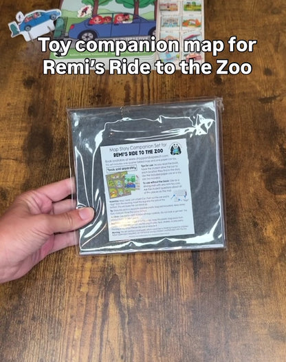 Toy Map Story Companion Set for Remi's Ride to the Zoo