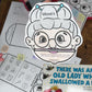 Speech Therapy Old Lady Gobblers ~ Book Companion OR Game Companion
