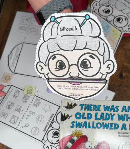 Speech Therapy Old Lady Gobblers ~ Book Companion OR Game Companion
