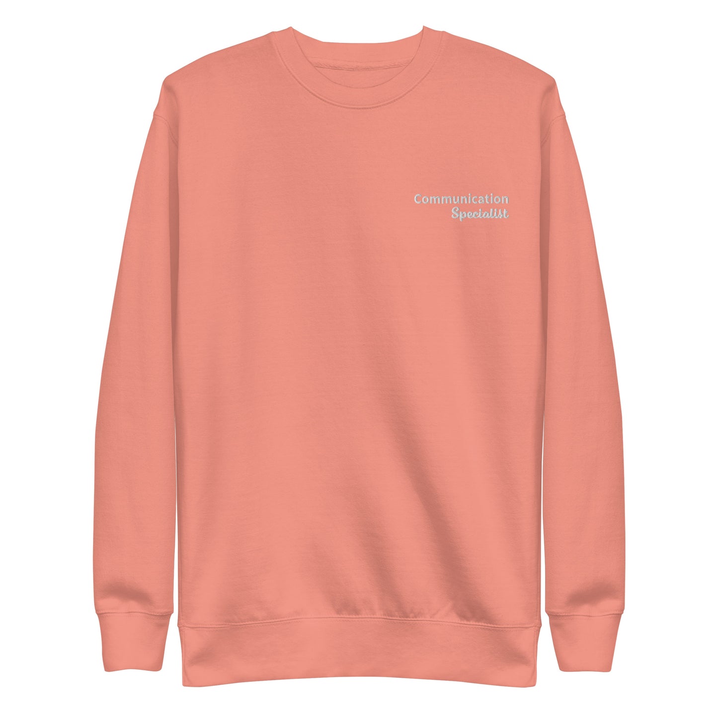 "Communication Specialist" Embroidered Sweater