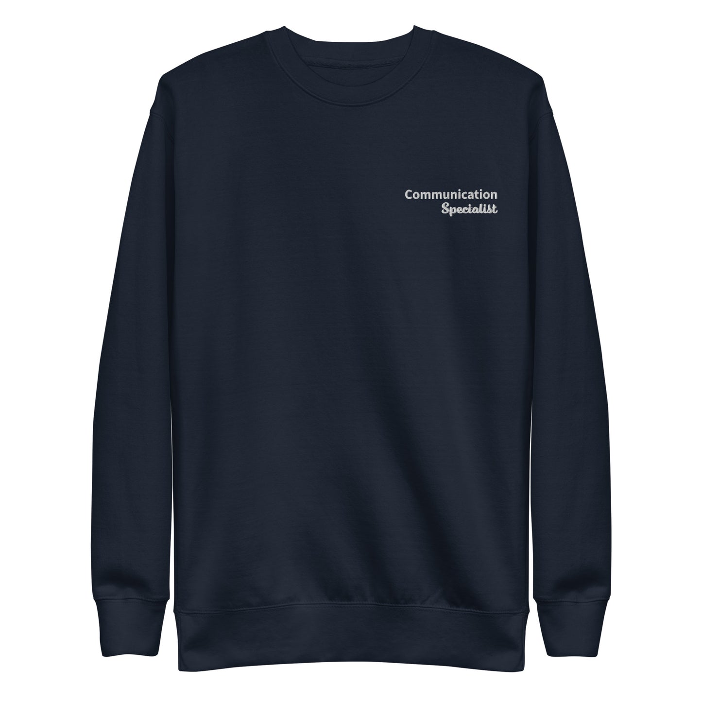 "Communication Specialist" Embroidered Sweater