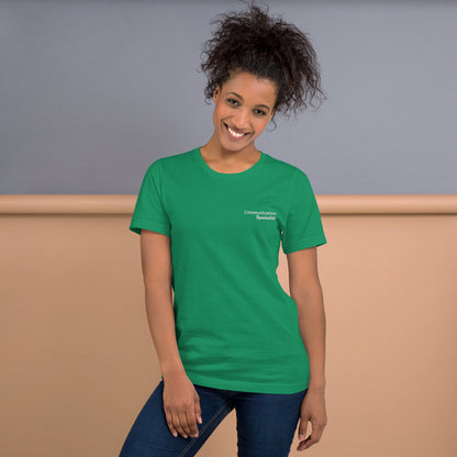 "Communication Specialist" Embroidered Tee