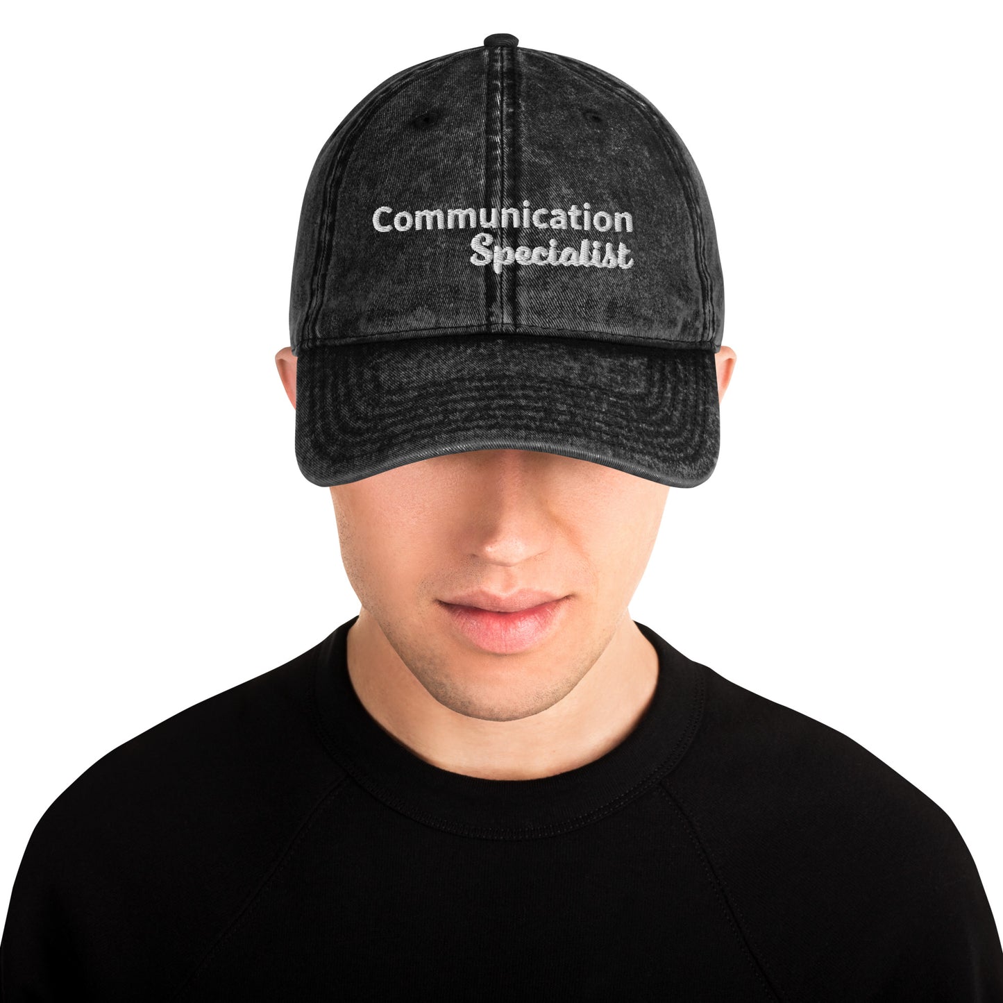 "Communication Specialist" Vintage Cotton Twill Cap