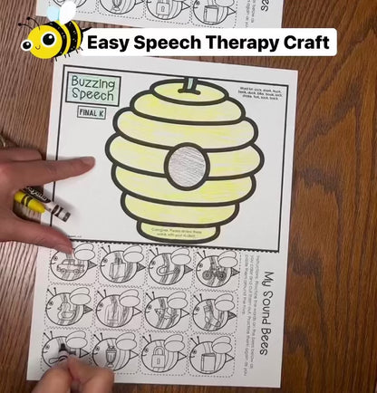 Buzzing Speech ~ One Page Speech and Language Craft