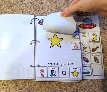 Lost in Space Lift a Flap Book  (Print & Make Book)