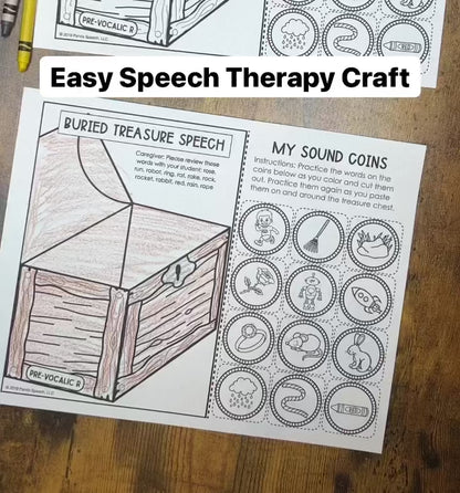 Buried Treasure Speech ~ One Page Speech and Language Craft
