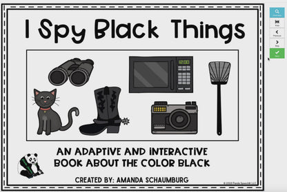 I Spy BLACK Things! Color Series Print & Make Books (includes a digital BOOM Card book)