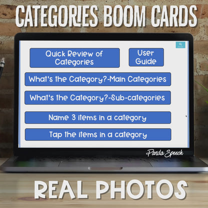 Real Photo Language Cards: Categories & More!  Print and Digital Cards