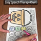 Trick or Treat Speech ~ One Page Speech and Language Craft