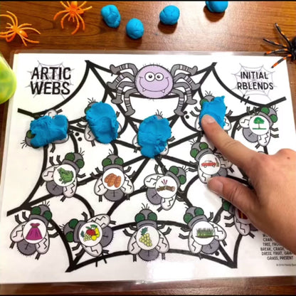 Artic Webs! Later Articulation Sounds ~ Play Dough Companion + Digital Options