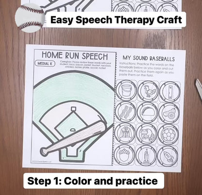 Home Run Speech ~ One Page Speech and Language Craft