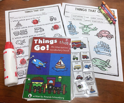 Things that Go! Lift a Flap Book (Print & Make Book)