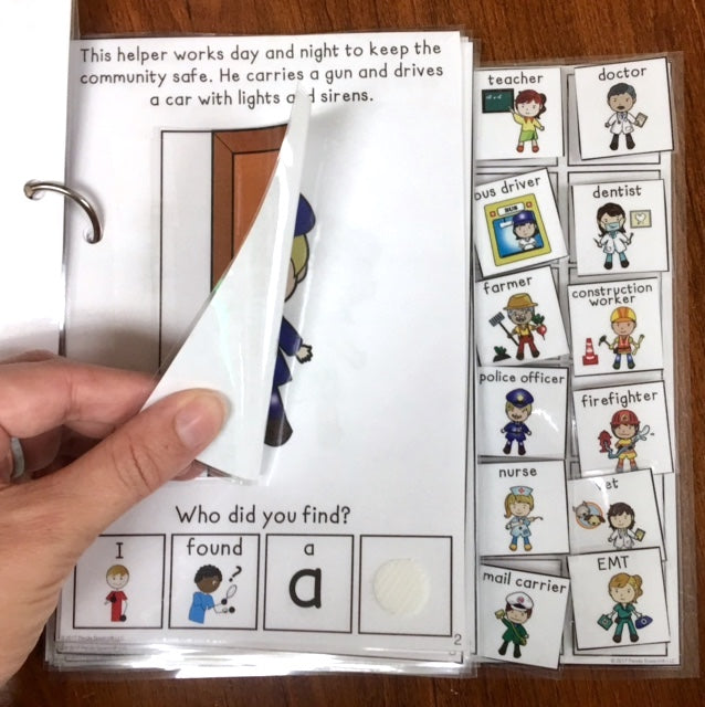 Today is Career Day Lift a Flap Book about community helpers (Print & Make Book)