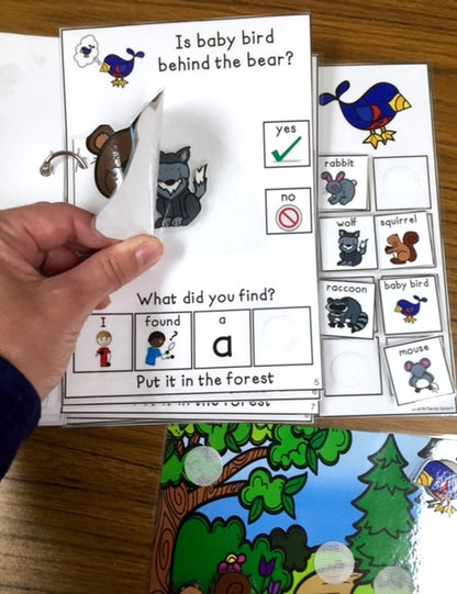 Baby Bird Where are You?  LIft a Flap Book (Print & Make Book)