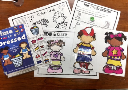 Time to Get Dressed! Lift a Flap Book (Print & Make Book)