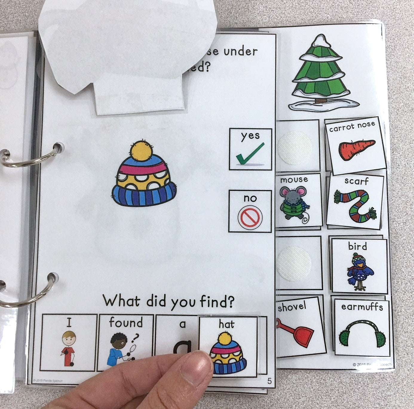 Mr. Frost Lost his Nose ! Lift a Flap Book  (Print & Make Book)