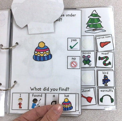 Mr. Frost Lost his Nose ! Lift a Flap Book  (Print & Make Book)