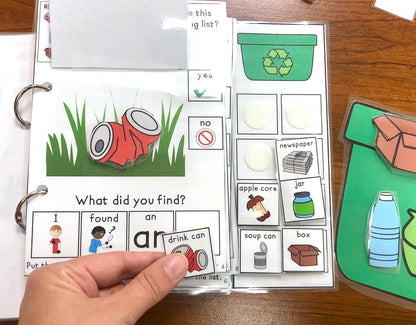 Clean up the Park (Recycle Theme) Lift a Flap Book (Print & Make Book)