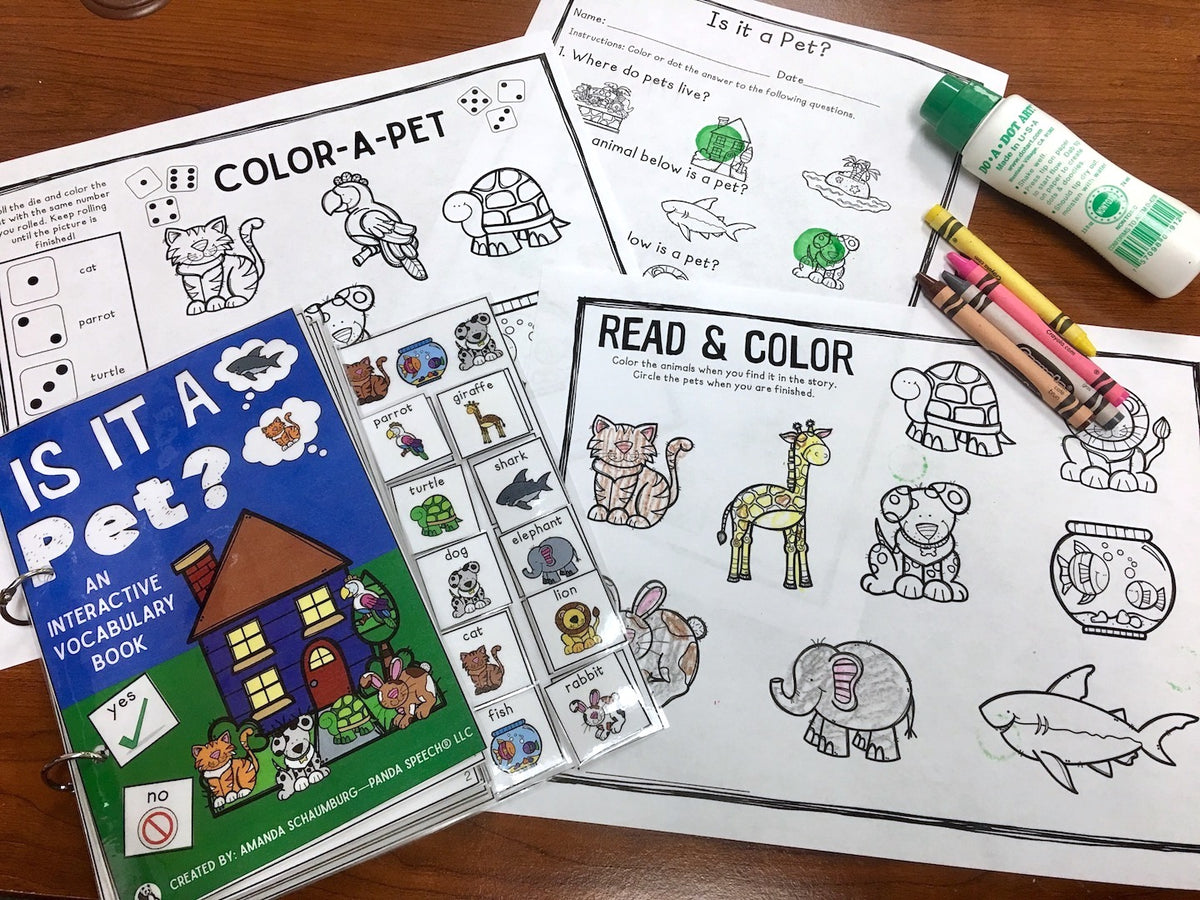 Is it a Pet? Lift a Flap Book (Print & Make Book) – Panda Speech LLC