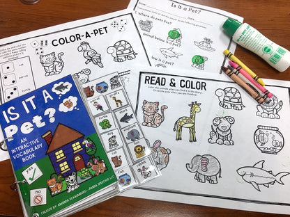 Is it a Pet? Lift a Flap Book  (Print & Make Book)