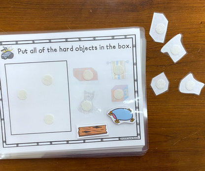 Functional Vocabulary Book: Hard of Soft?  Print & Make Book