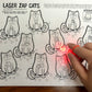 Laser Zap Cats ~ Print & Go for Artic and Language (laser pointers!)
