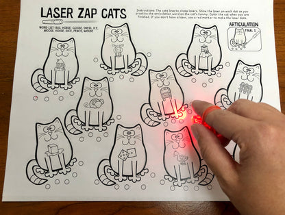 Laser Zap Cats ~ Print & Go for Artic and Language (laser pointers!)