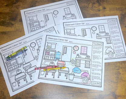 Classroom Listen Up! Following Directions Freebie